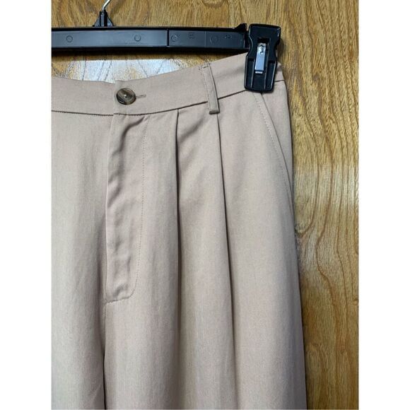 Reformation Mason High Rise Straight Leg Trouser Pant Khaki Size 4 - Picture 3 of 12